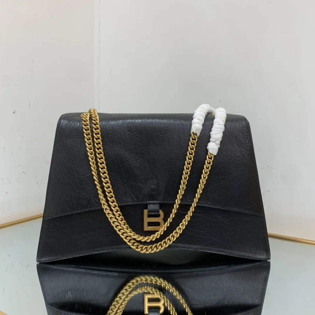 Balenciaga Crush Large Chain Bag In Black / - Image 3