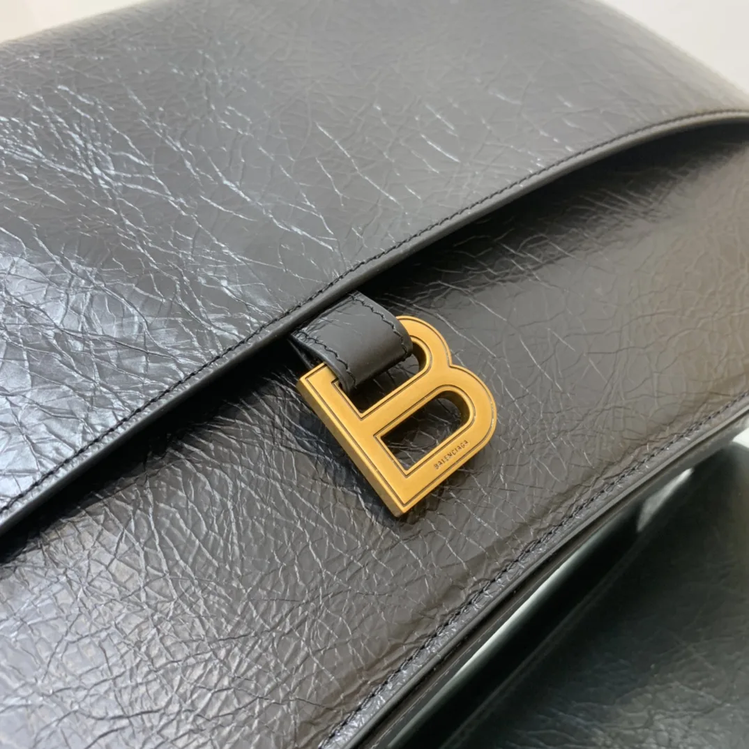Balenciaga Crush Large Chain Bag In Black / - Image 4