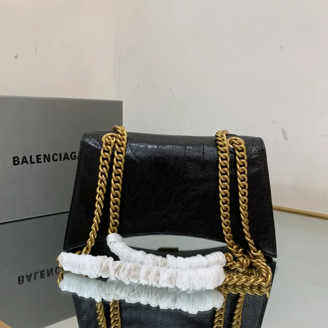 Alternative view of Balenciaga Crush Small Chain Bag In Black /