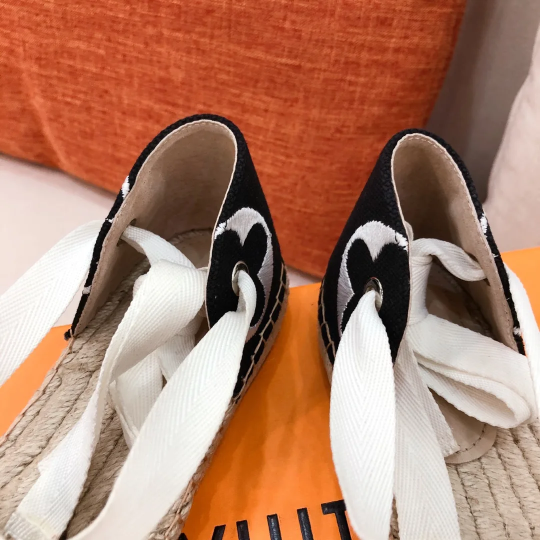 Louis Vuitton Women’s Starboard Flat Espadrille Black - Image 4
