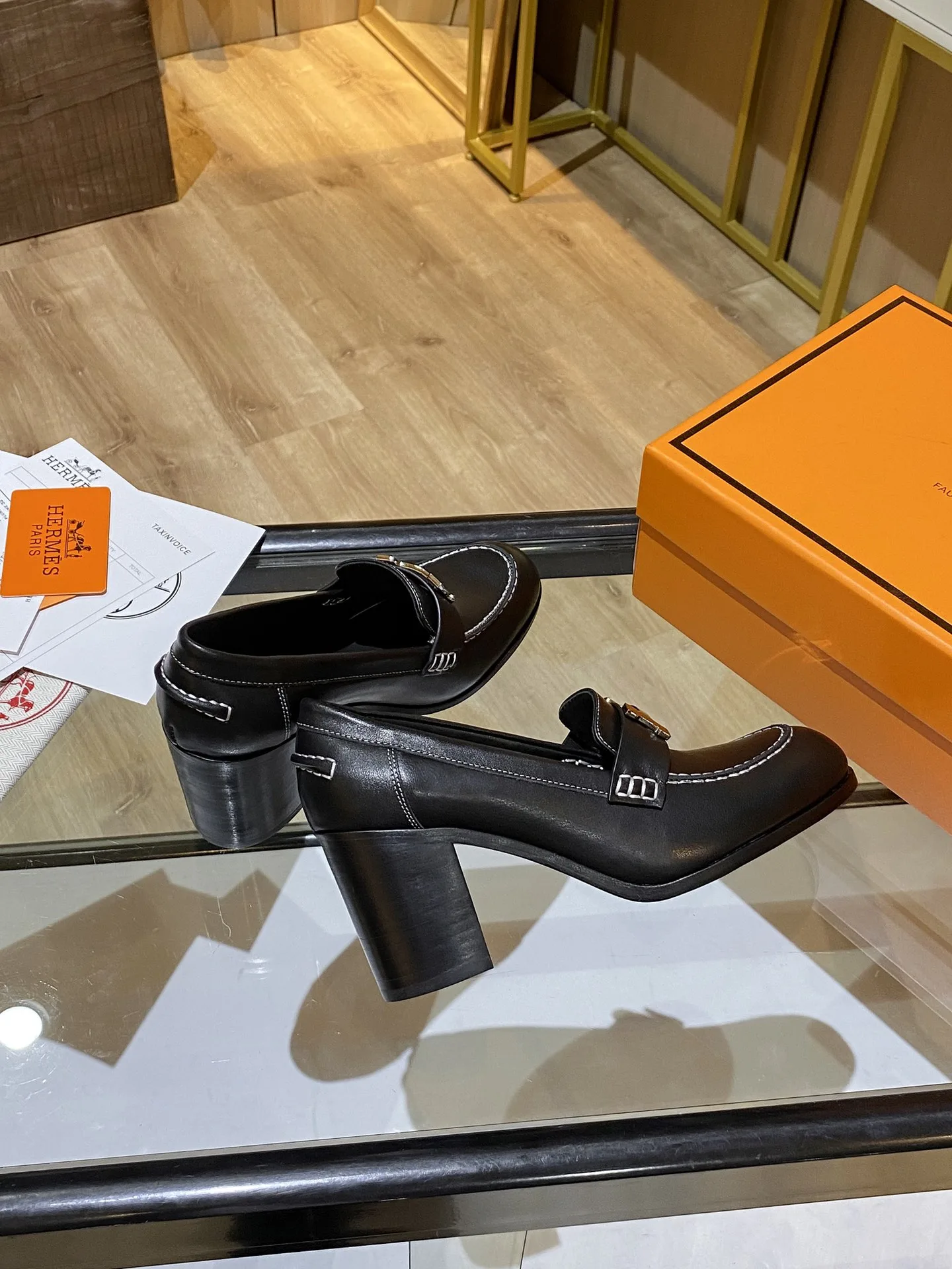 Hermes Shoes Heel Black / - Image 9
