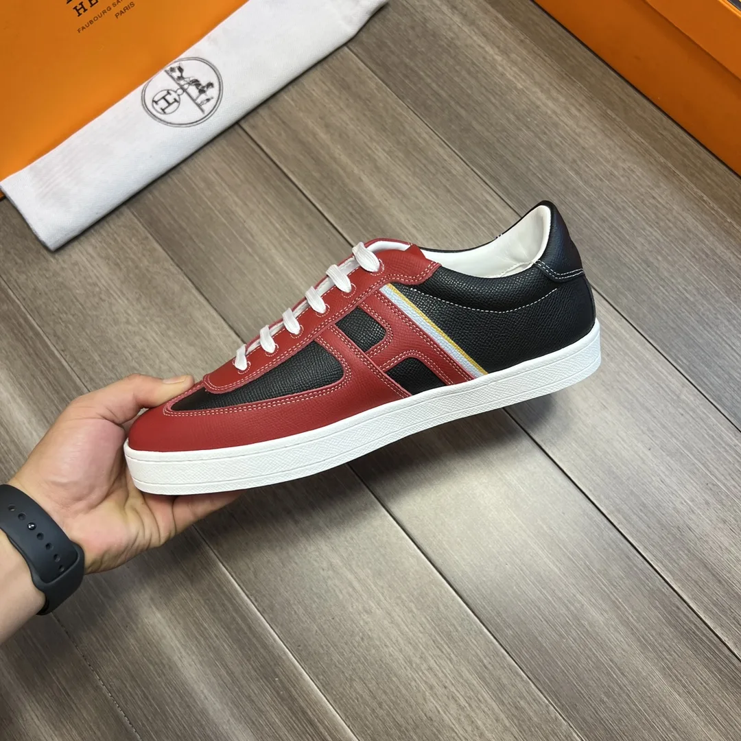 Hermes Boomerang Sneaker Red - Image 8