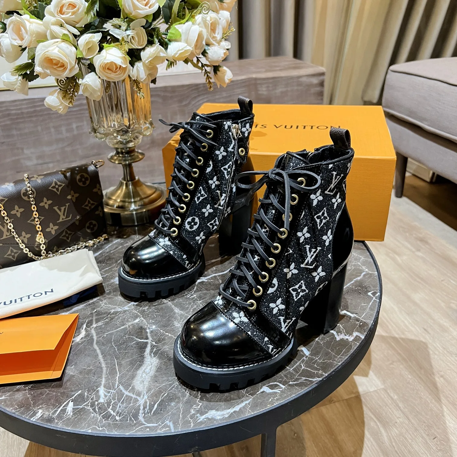 Louis Vuitton Women’s Star Trail Ankle Boots Black