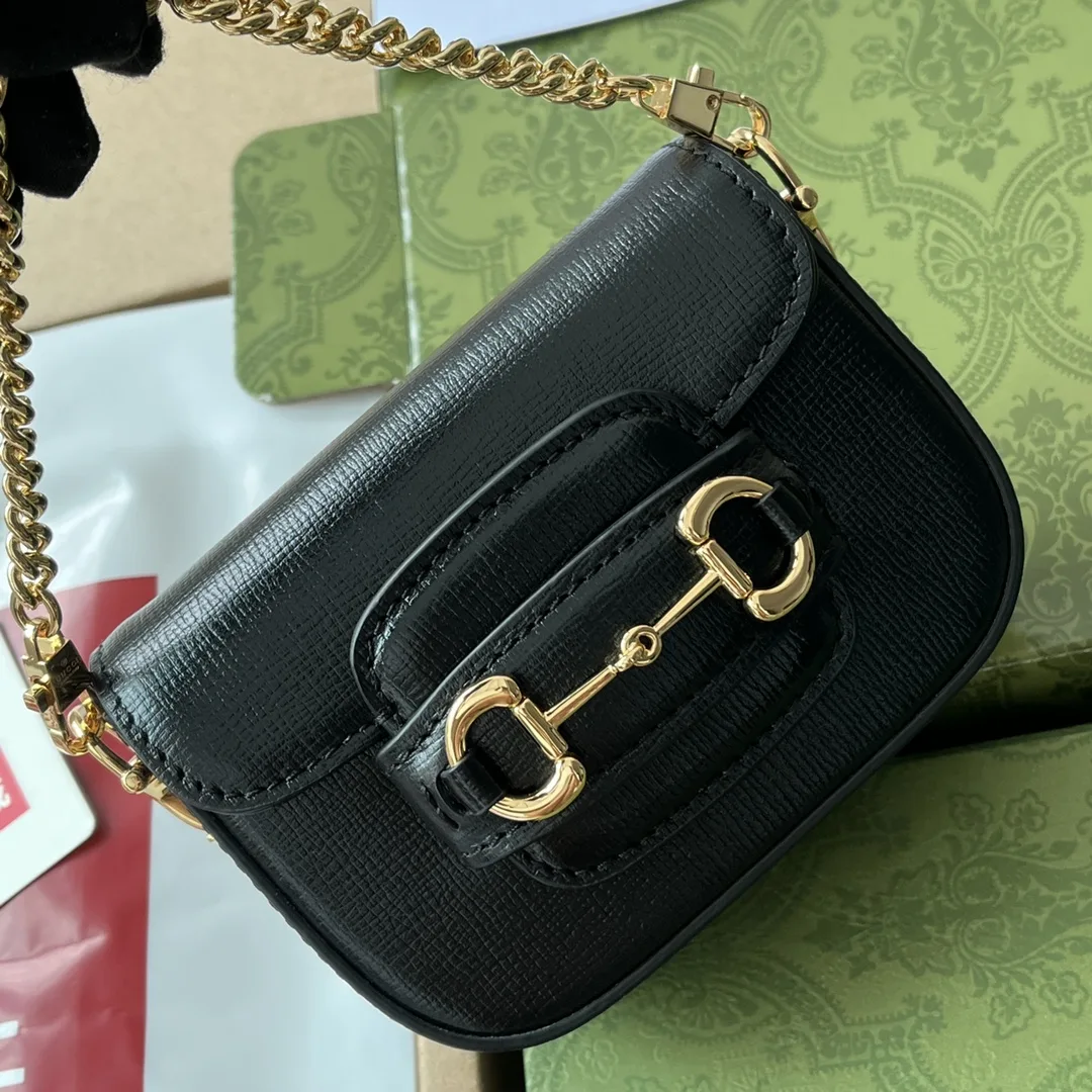 Gucci Horsebit 1955 Strap Wallet Black - Image 5
