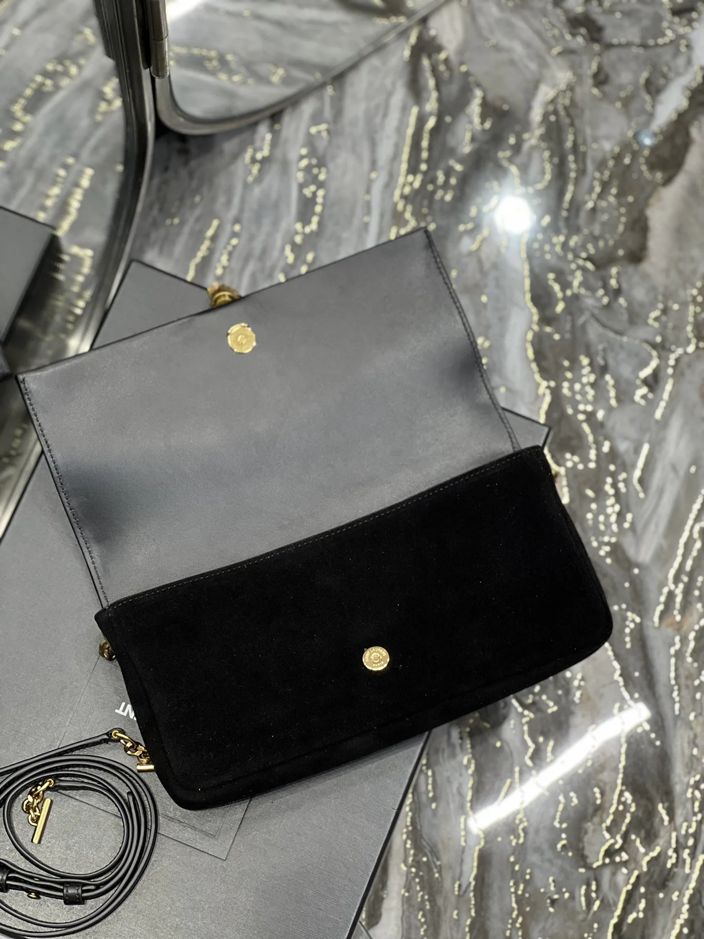 Saint Laurent Kate 99 Chain Bag With Tassel Black - Image 9