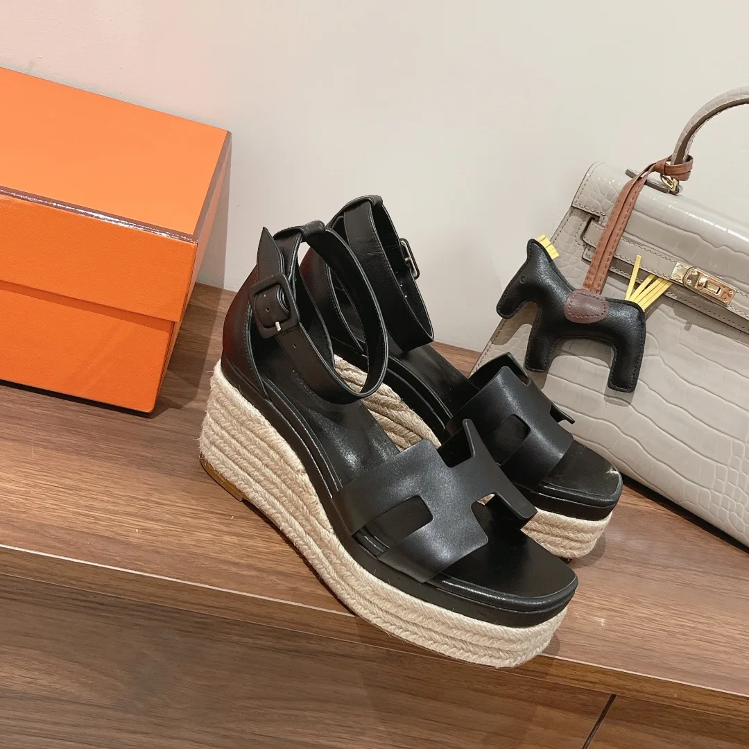 Hermes Doll 40 Espadrilles Black / - Image 7
