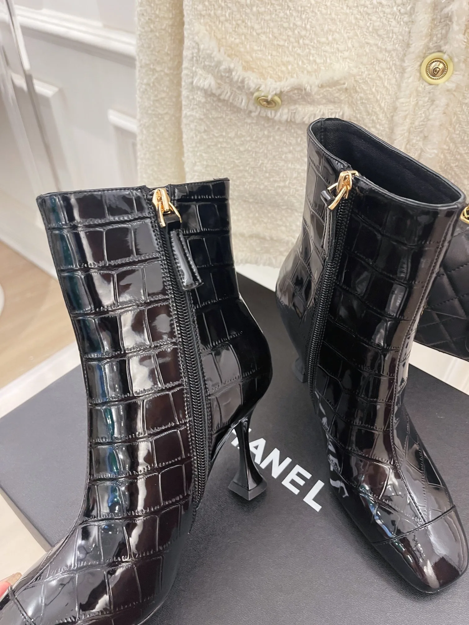 Chanel Women’s Short Boots Black - Image 7