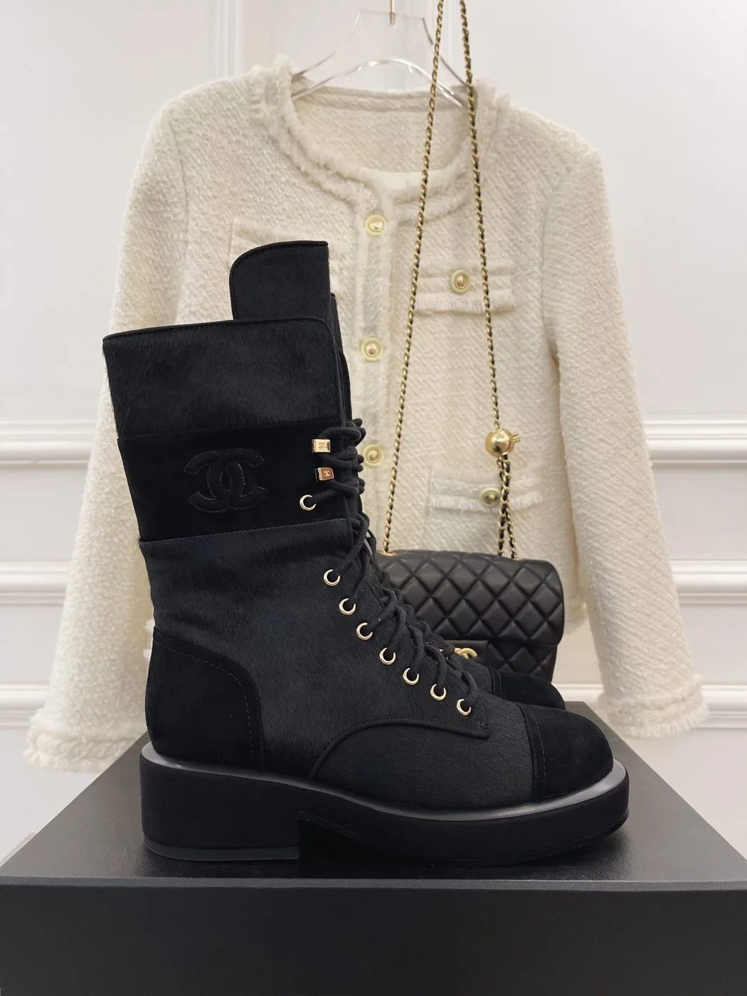Alternative view of Chanel Women’s Lace-Ups Black