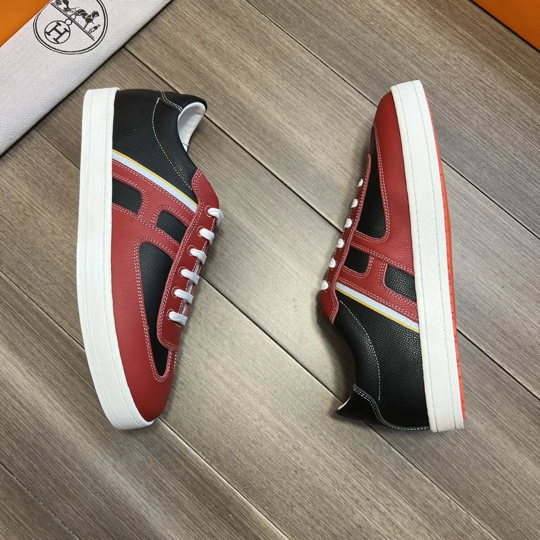 Hermes Boomerang Sneaker Red - Image 5