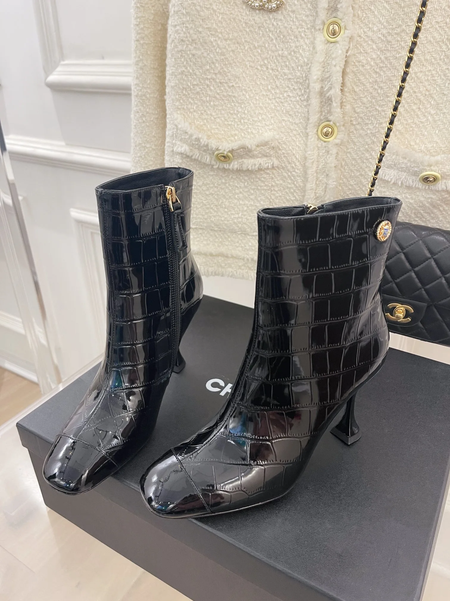 Chanel Women’s Short Boots Black - Image 5