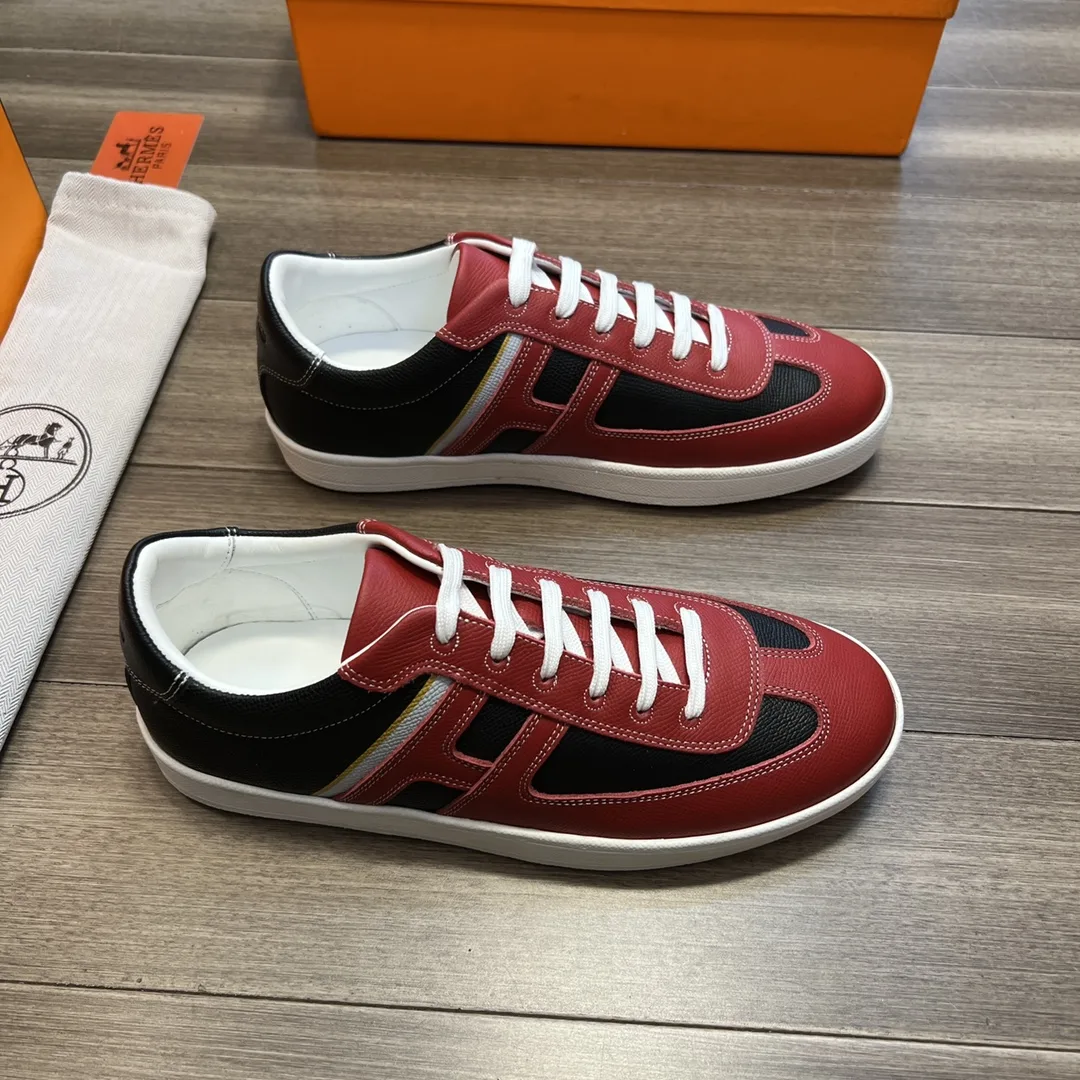 Hermes Boomerang Sneaker Red - Image 4