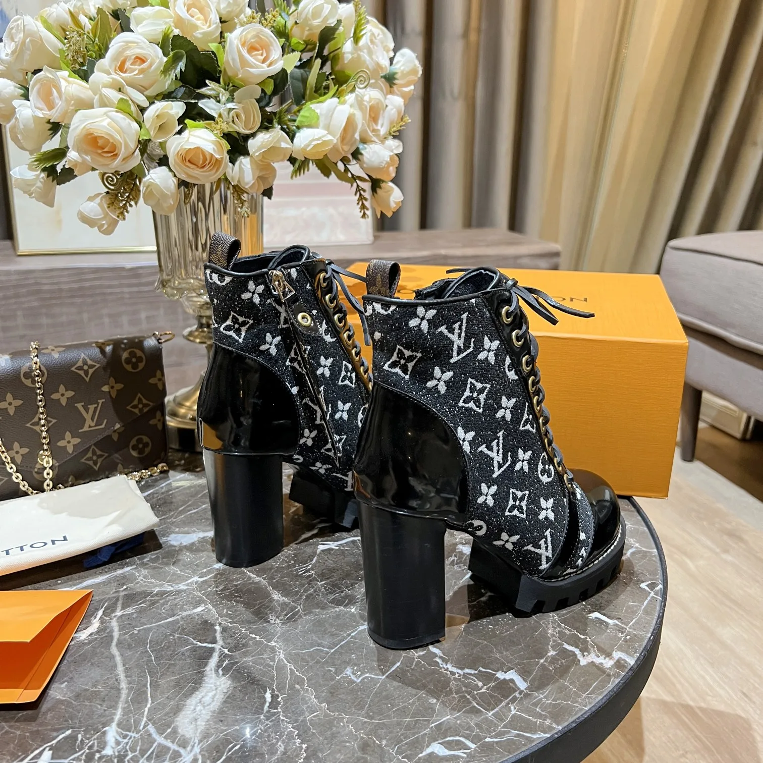 Louis Vuitton Women’s Star Trail Ankle Boots Black - Image 6