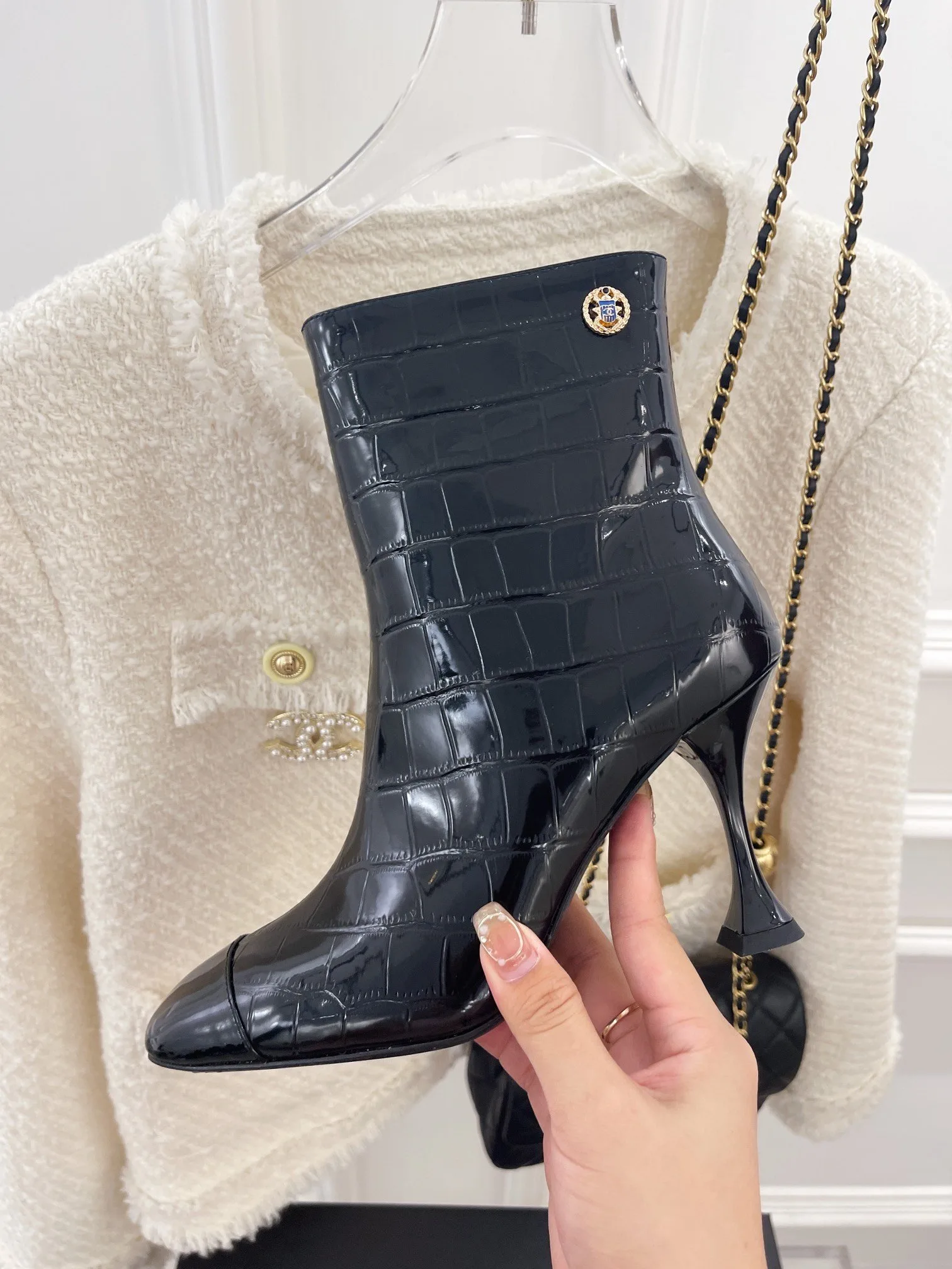Chanel Women’s Short Boots Black - Image 6