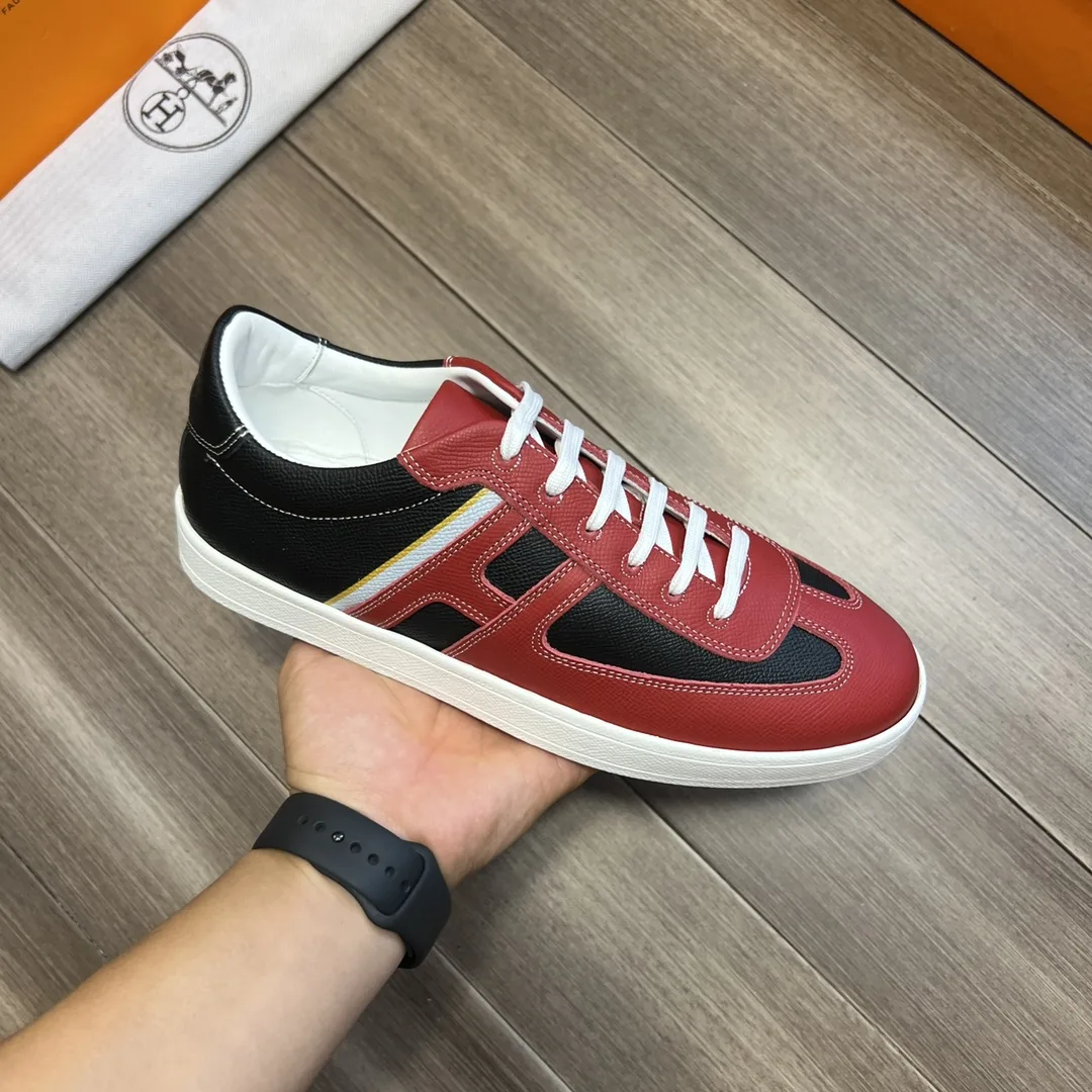 Hermes Boomerang Sneaker Red - Image 3