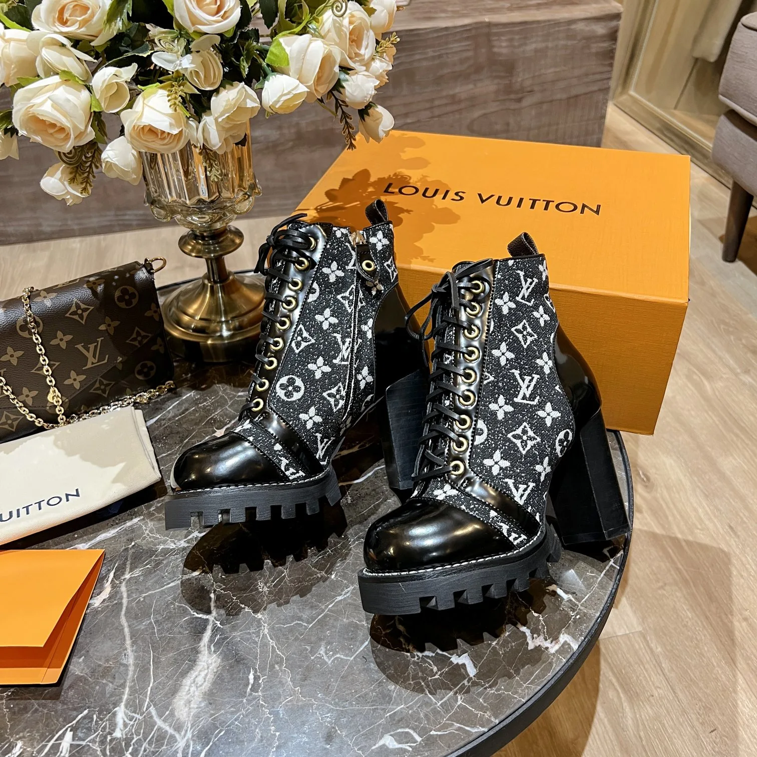 Louis Vuitton Women’s Star Trail Ankle Boots Black - Image 5
