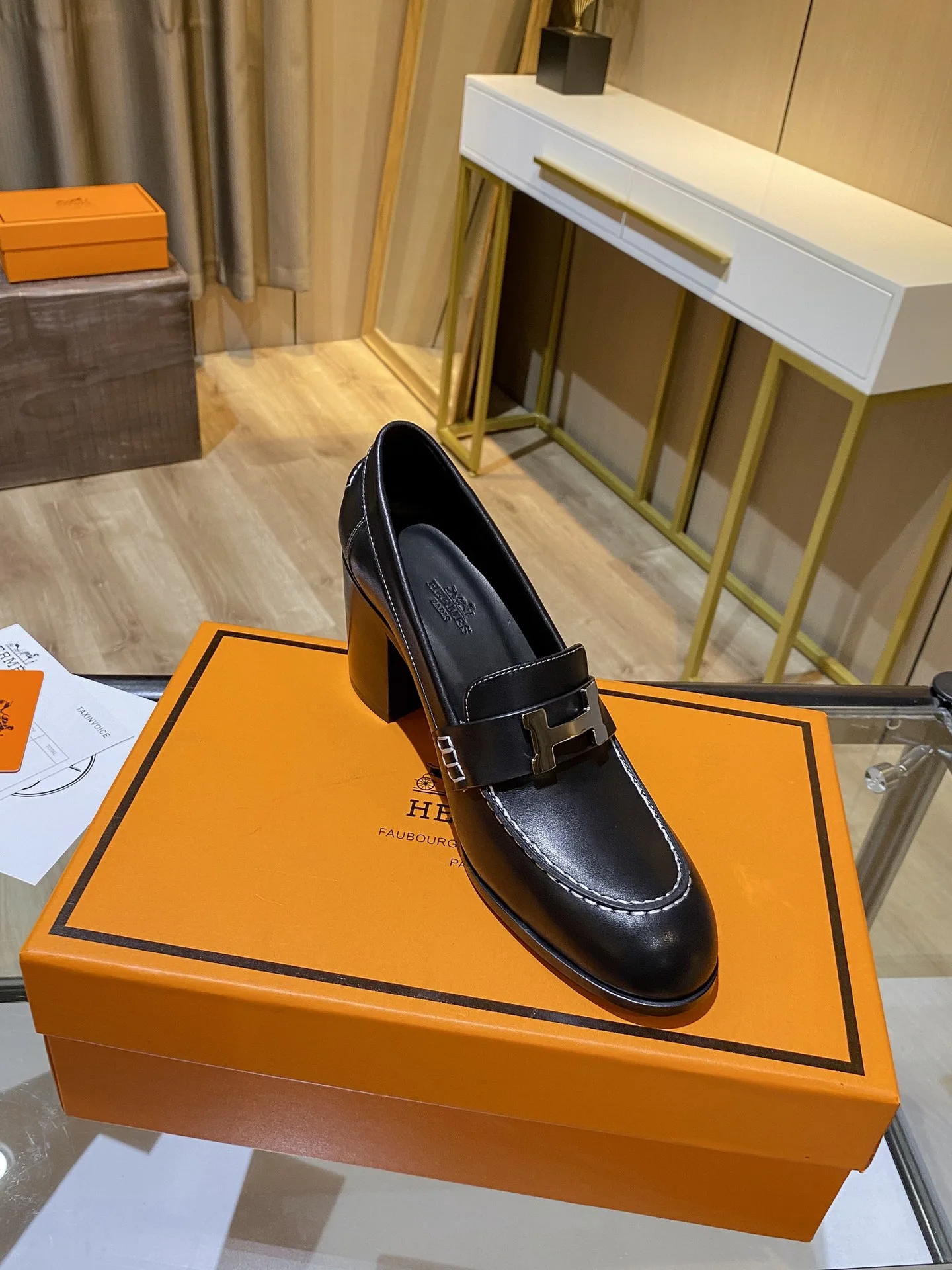 Hermes Shoes Heel Black / - Image 4