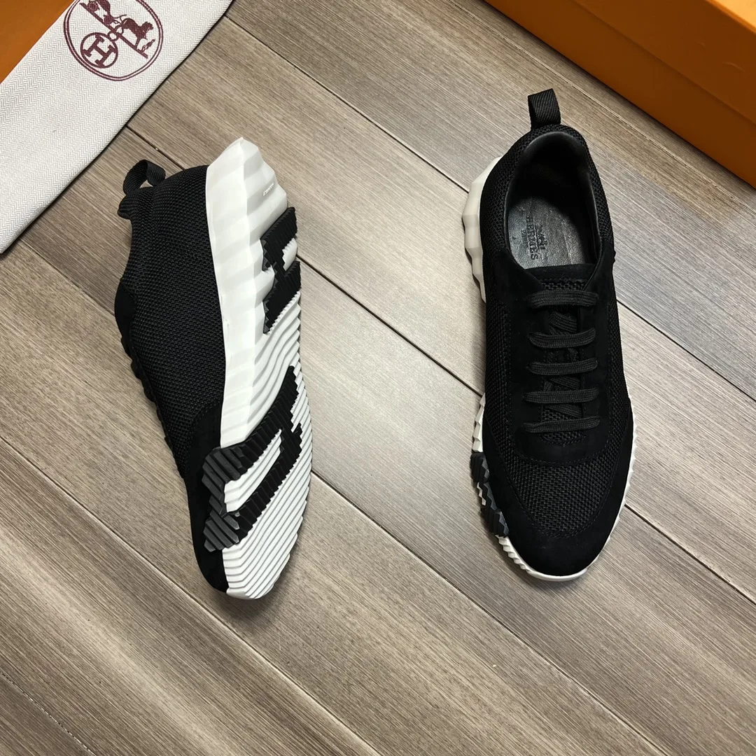 Hermes Bouncing Sneakers Black - Image 3