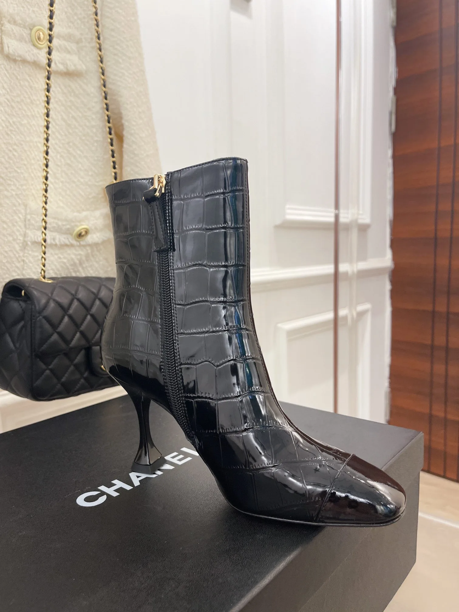 Chanel Women’s Short Boots Black - Image 2