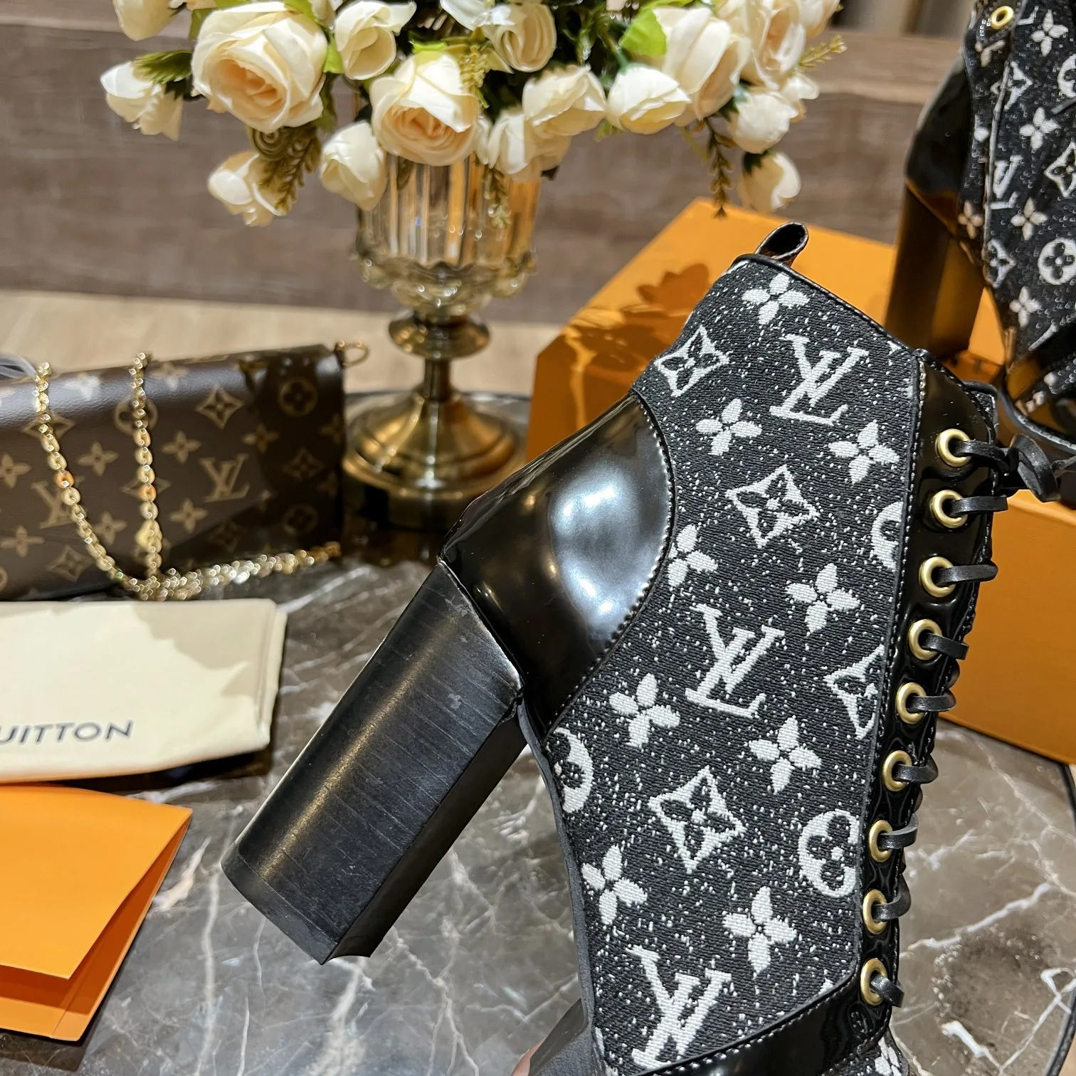 Louis Vuitton Women’s Star Trail Ankle Boots Black - Image 3