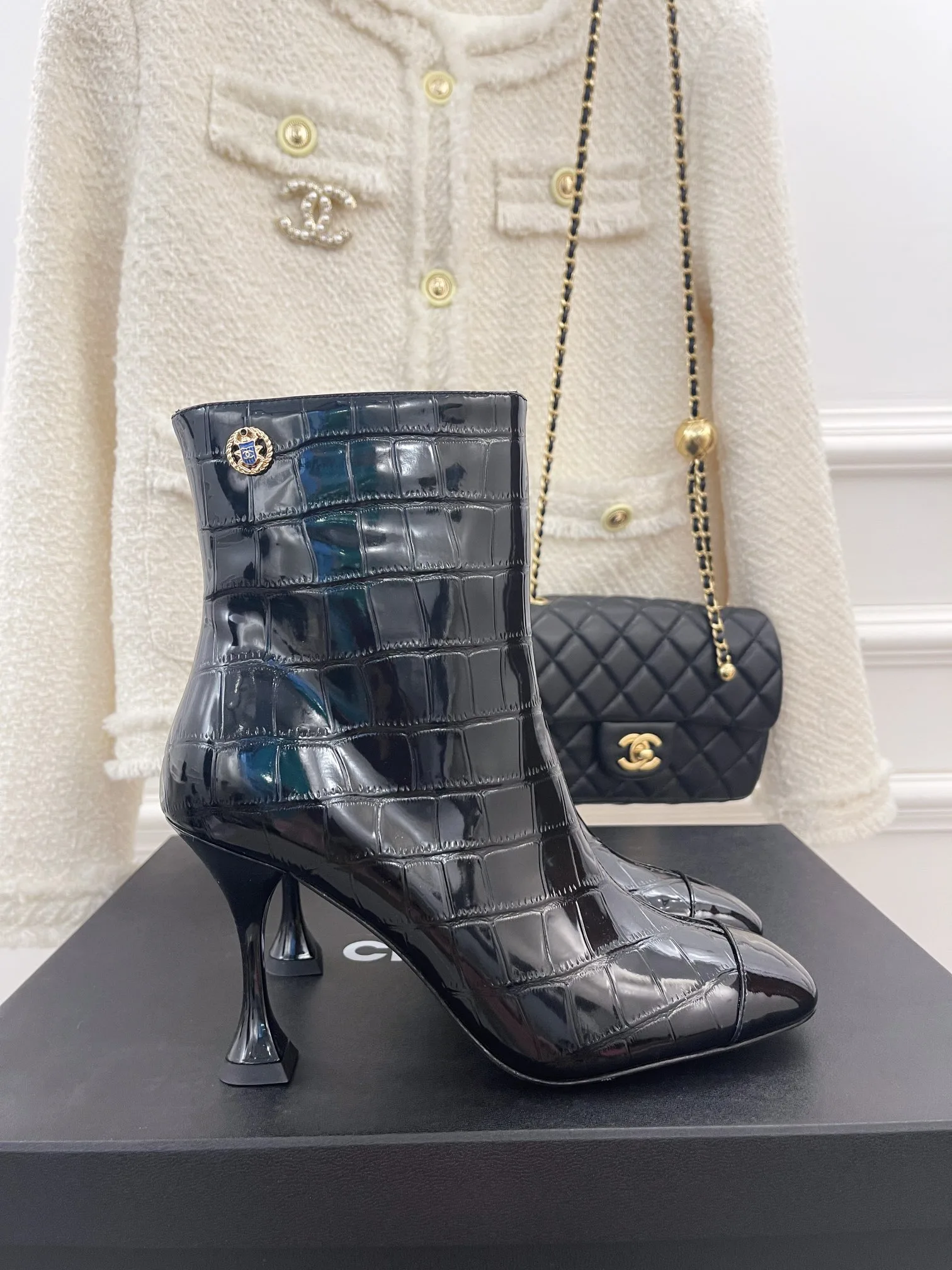 Chanel Women’s Short Boots Black - Image 4