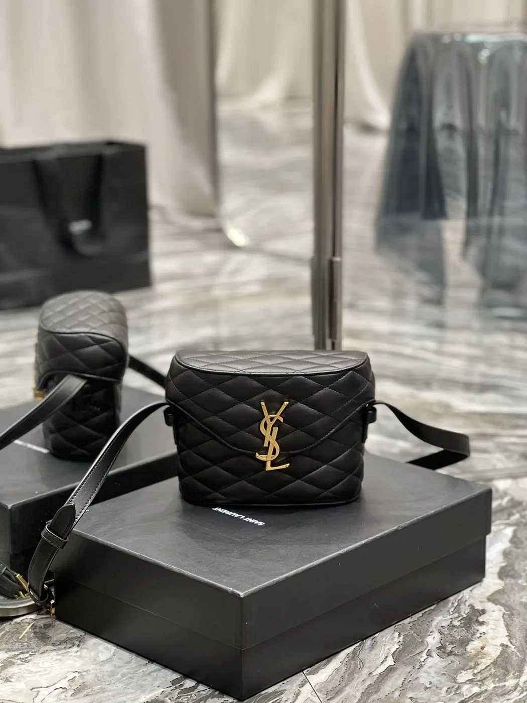 Saint Laurent June Box Bag Black - Image 5