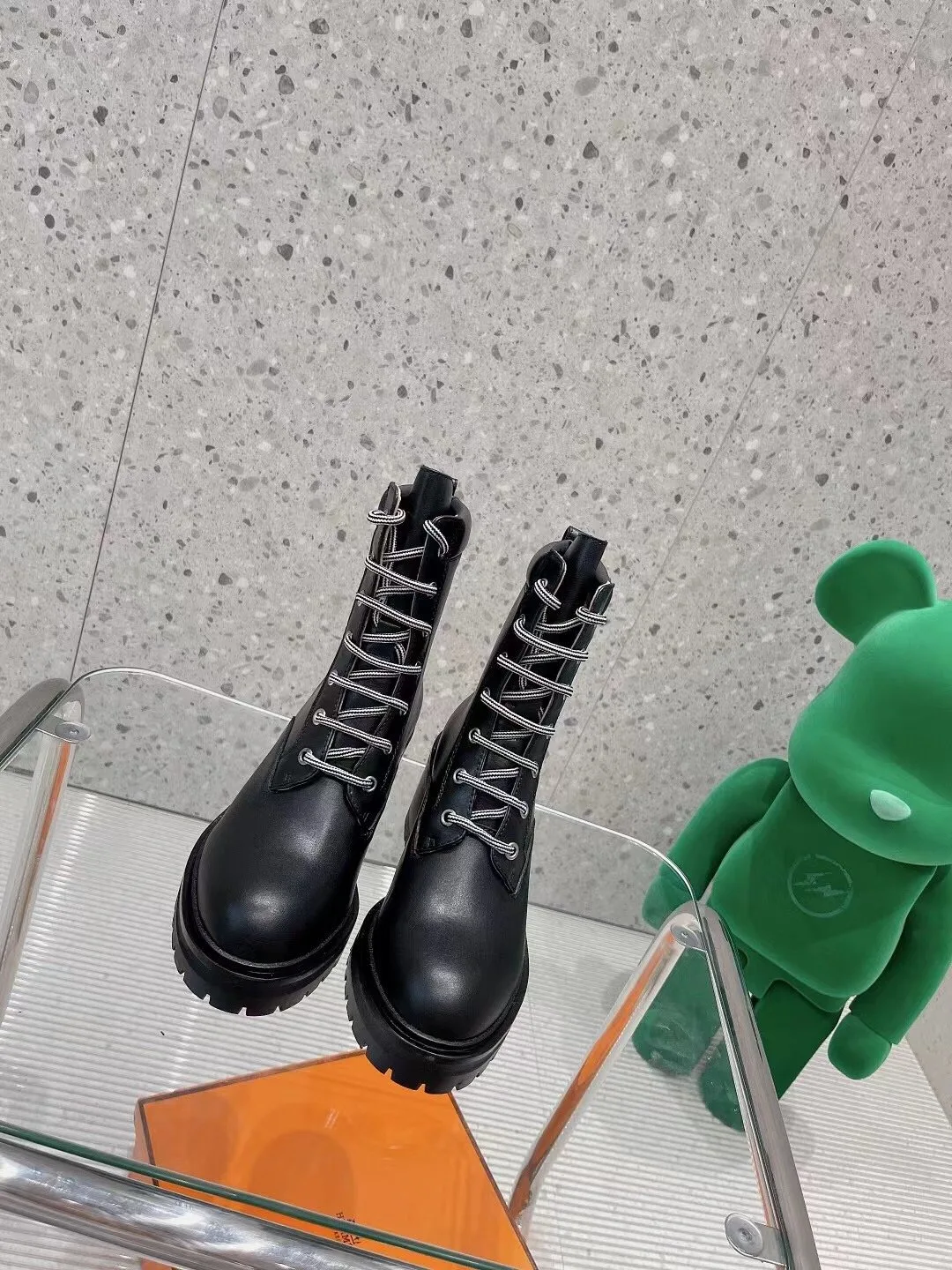 Alternative view of Hermes Bridge Ankle Boots Black