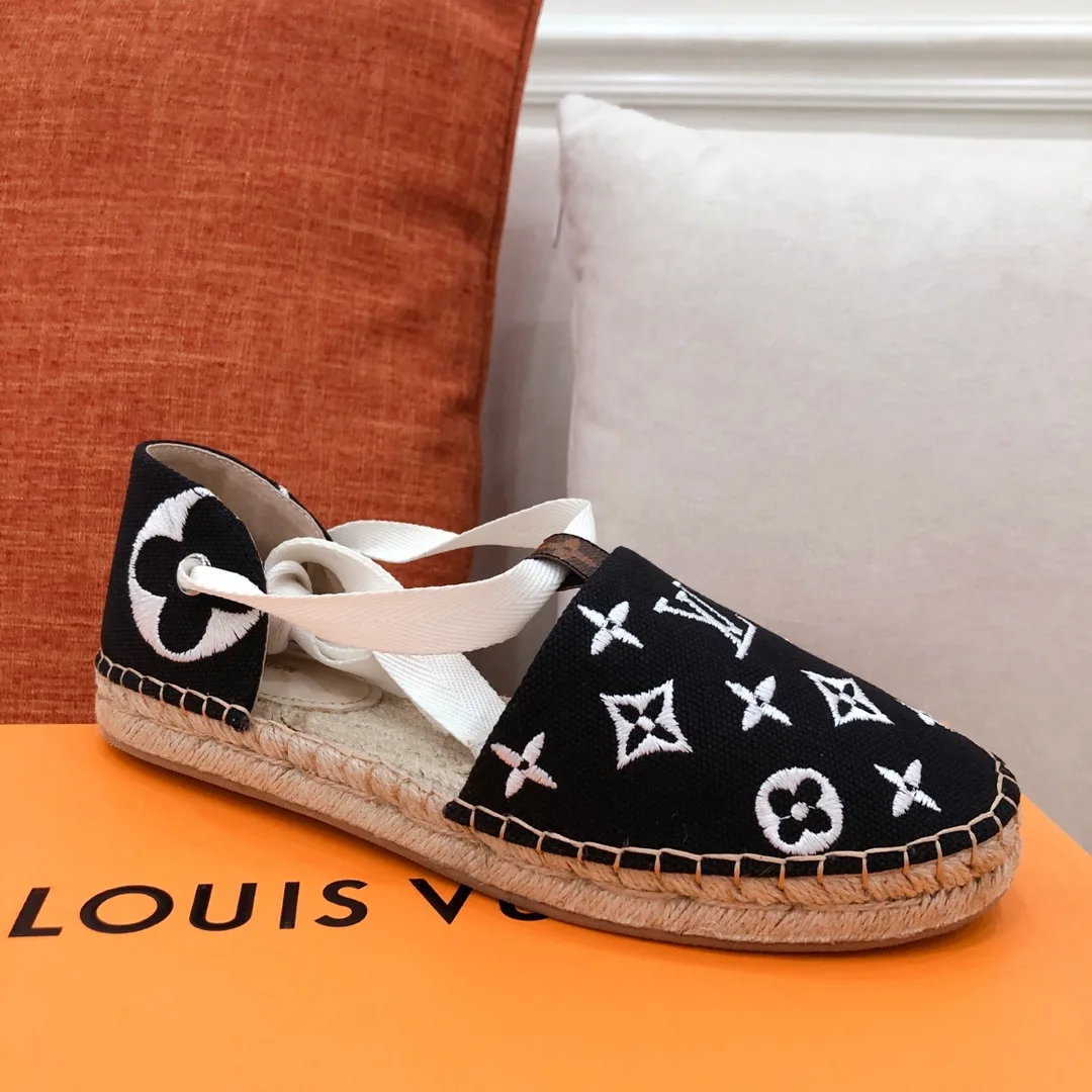 Louis Vuitton Women’s Starboard Flat Espadrille Black - Image 5