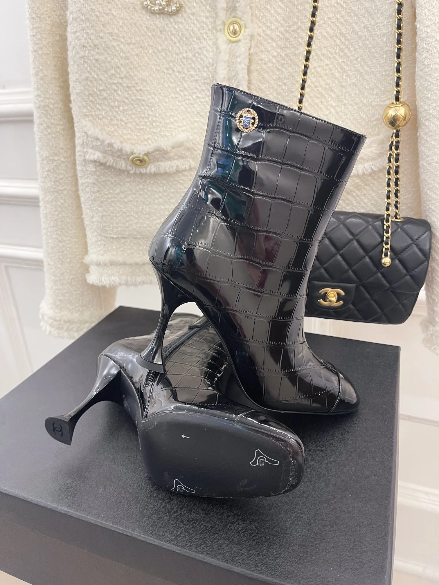 Chanel Women’s Short Boots Black