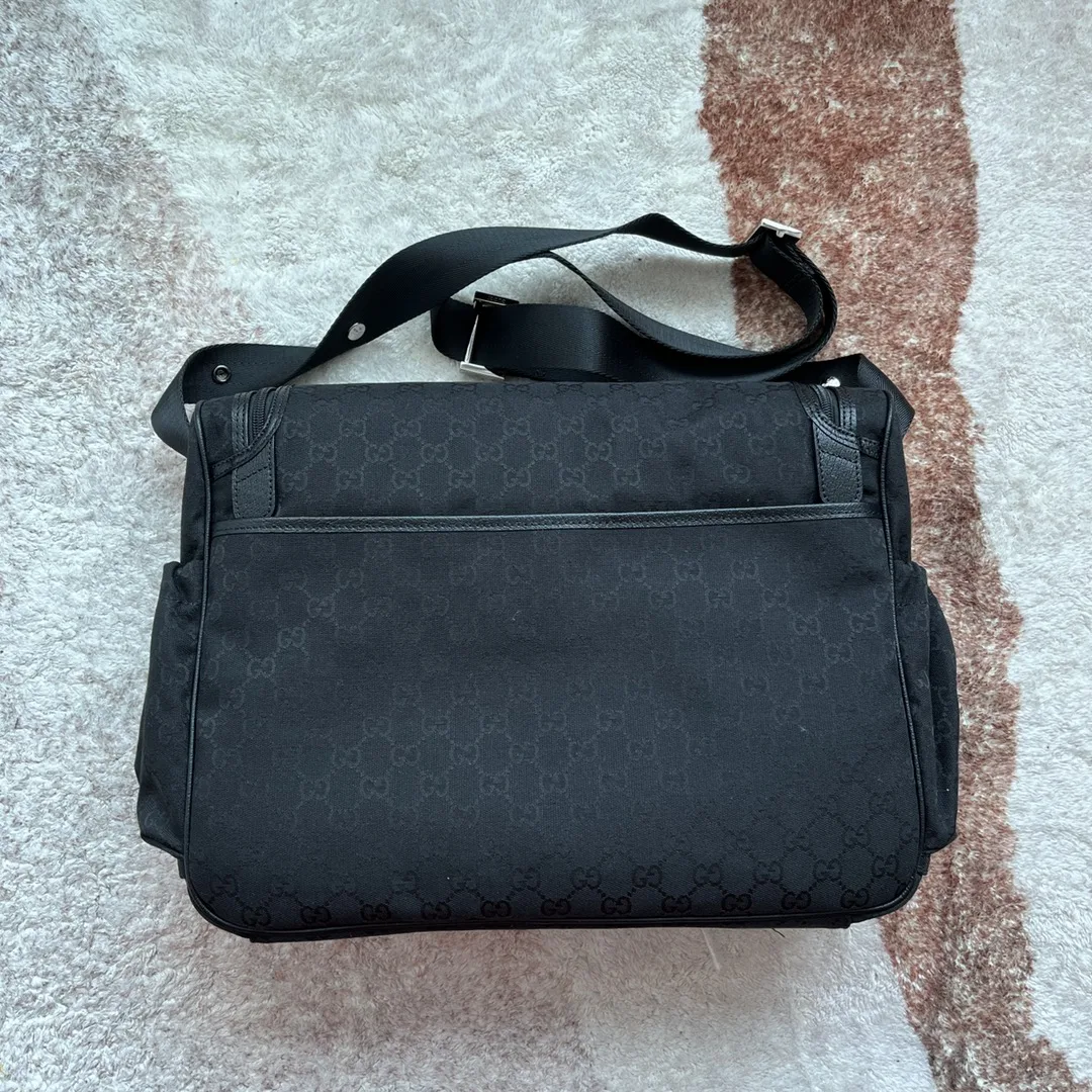 Gucci Original GG Baby Changing Bag Black - Image 4