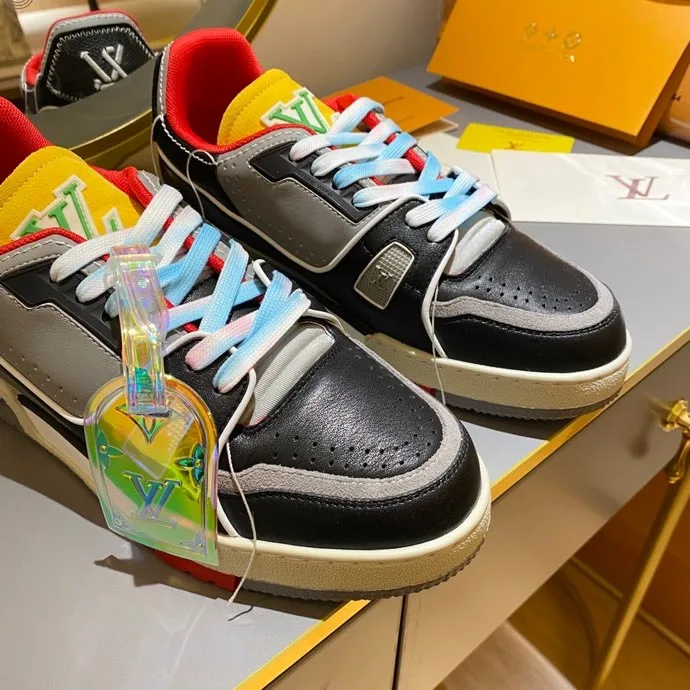 Louis Vuitton Trainer Sneaker Rubber Grain Multiple Color Virgil Abloh - Image 4