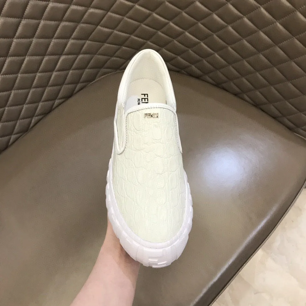 Fendi Force Slip On Sneakers White 7E1454 - Image 3