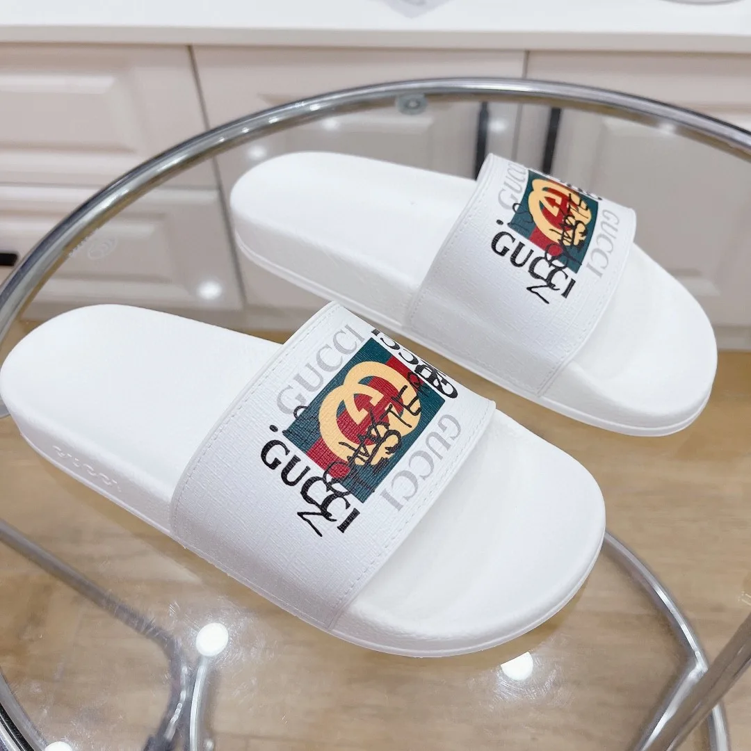 Alternative view of Gucci Men’s Slide Sandal With GG Web White