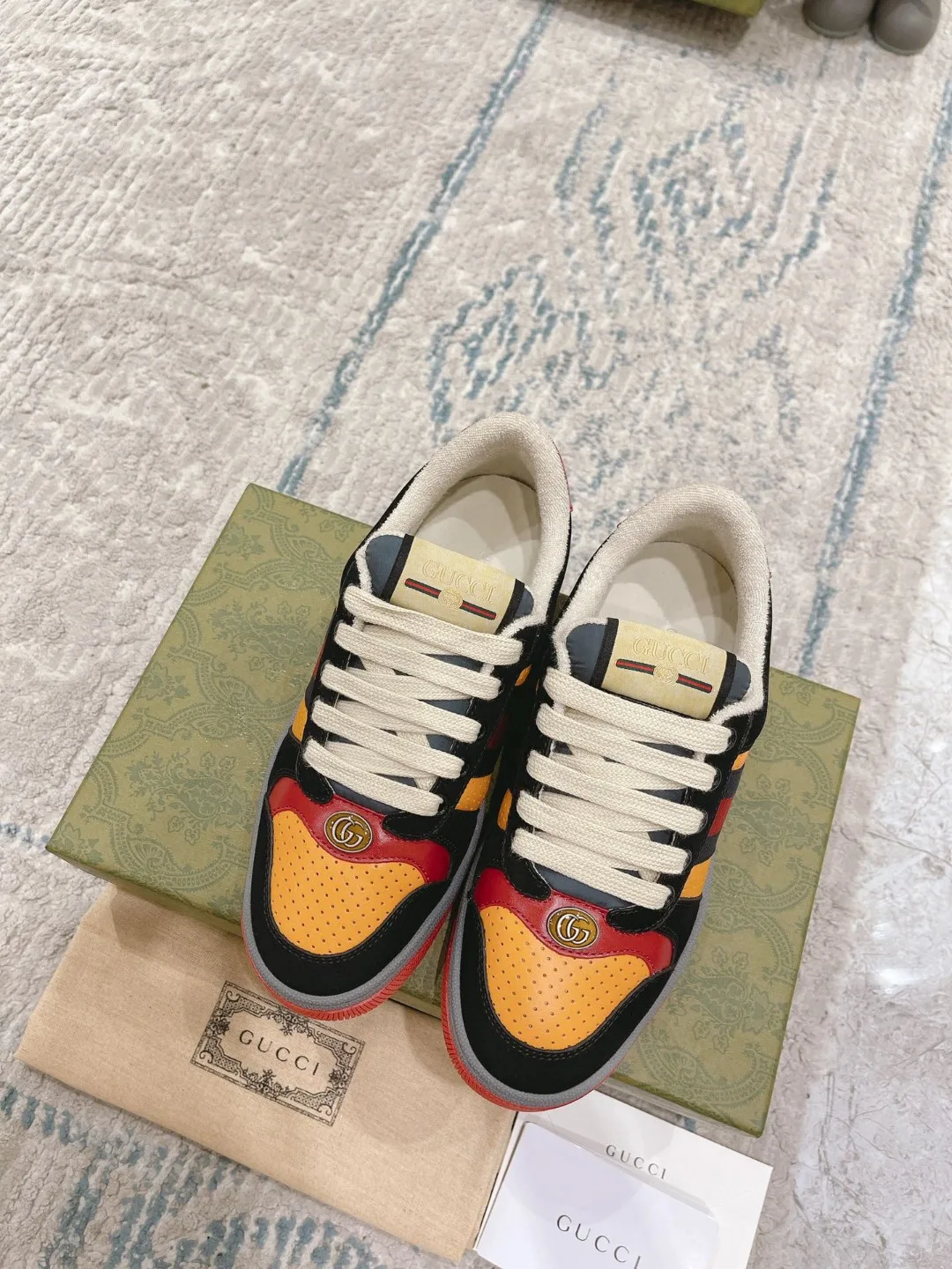 Gucci Lovelight Screener Sneaker Black GG Shoes - Image 3