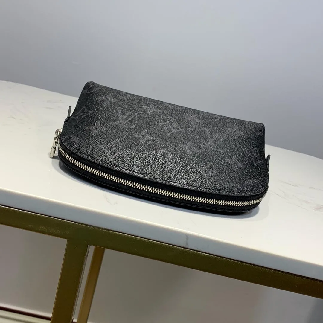 Louis Vuitton Cosmetic Pouch PM Monogram Eclipse Canvas - Image 4