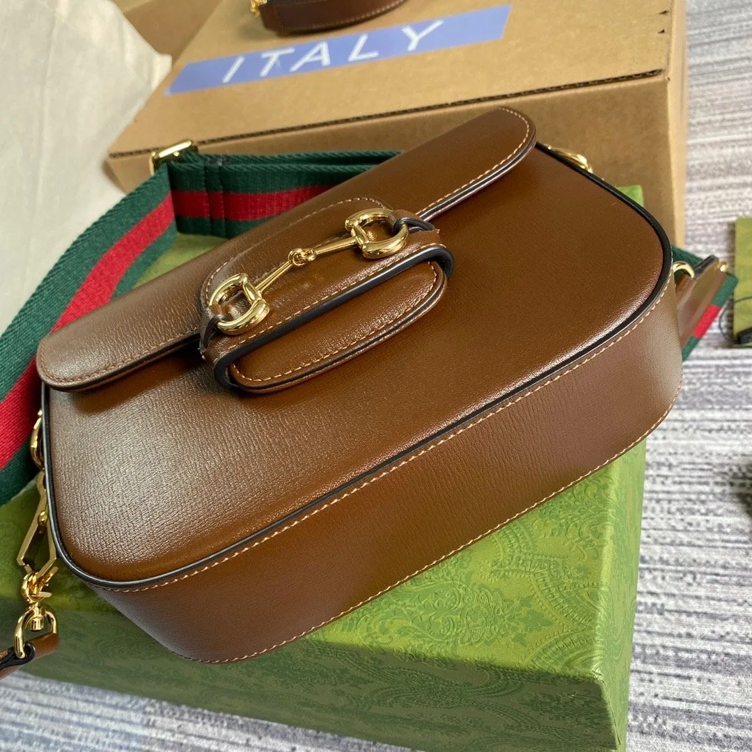 Gucci Horsebit 1955 GG Mini Bag Brown - Image 5