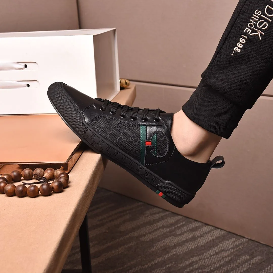 Gucci Men’s GG Sneaker With Web G Black - Image 3