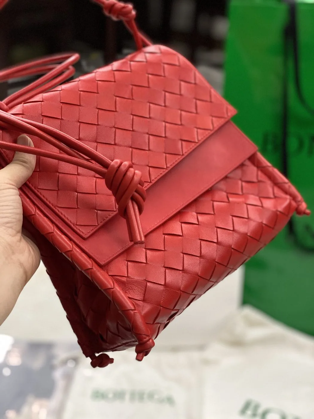 Bottega Veneta Backpack Red - Image 4