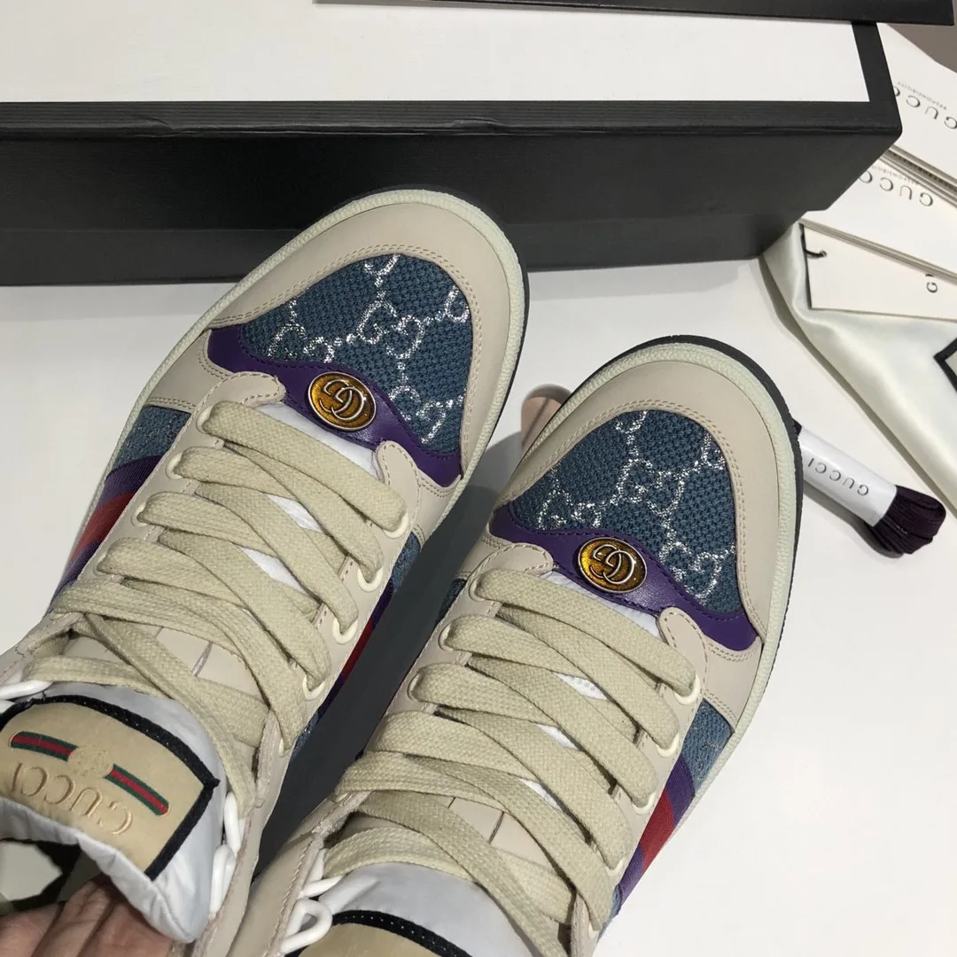 Gucci Women’s Screener GG High-Top Blue - Image 4