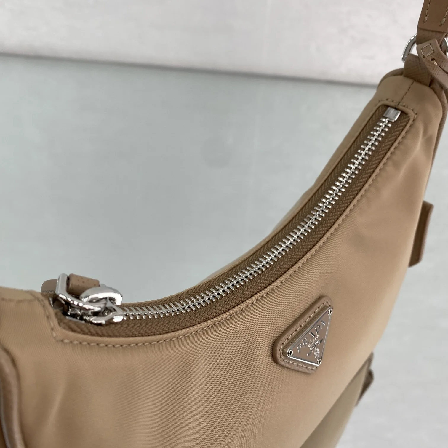 Alternative view of Prada Re- 2005 Re-Nylon Mini Bag Beige