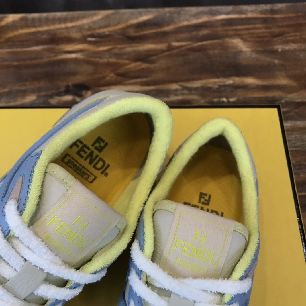 Fendi Match Low Tops Sneakers Yellow 7E1493AI1NF1H1F - Image 3