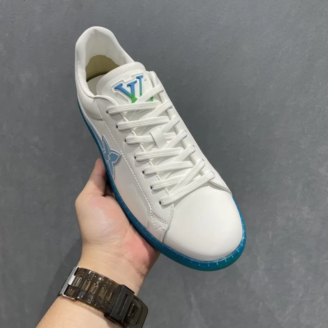 Louis Vuitton Luxembourg Samothrace Sneaker Blue LV 1A9FZ5 - Image 4