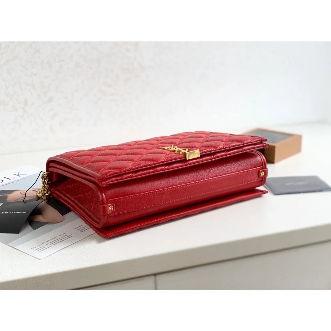 Saint Laurent Becky Small Shoulder Bag Red / YSL - Image 3