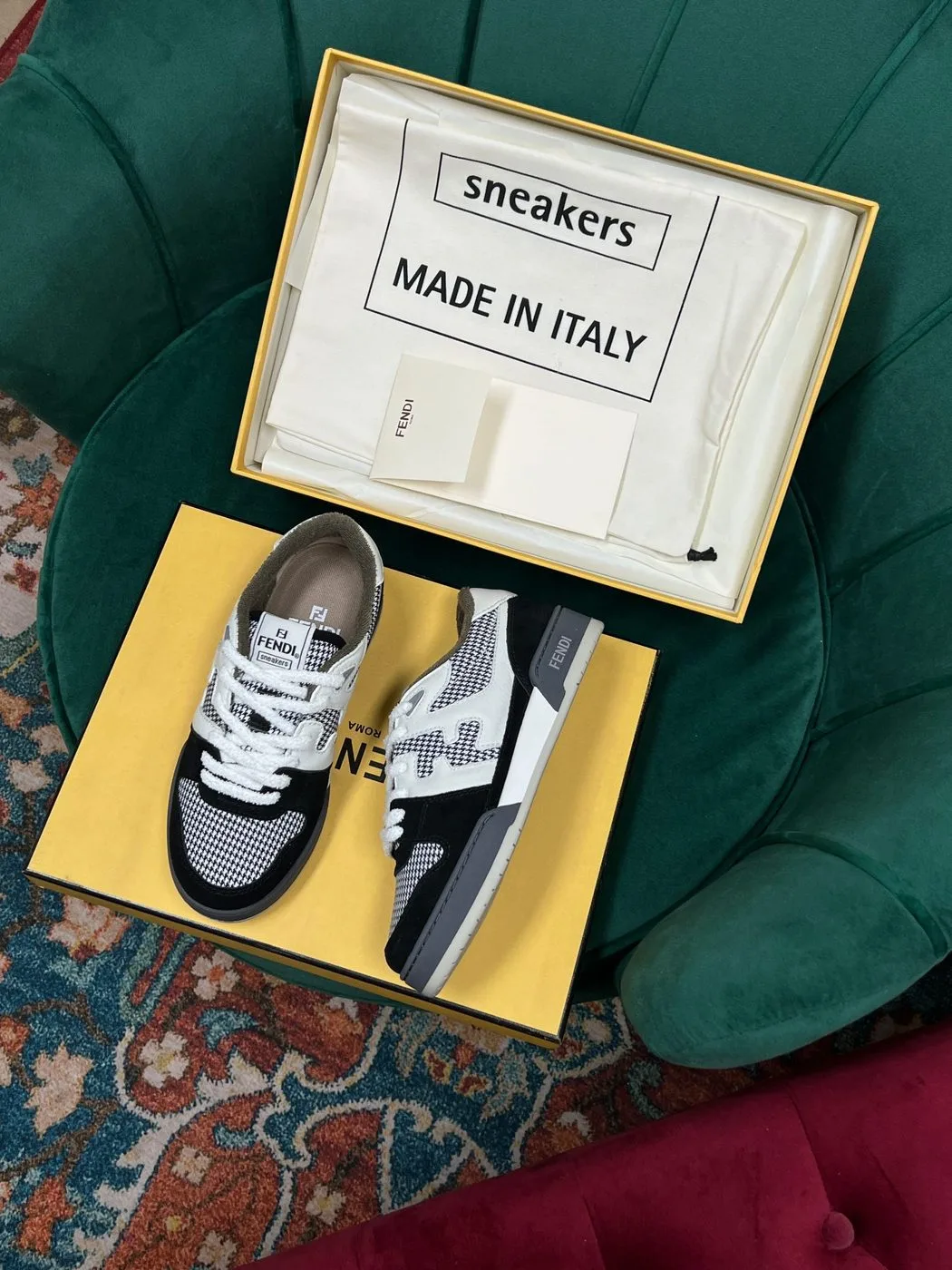 Fendi Match Low Tops In Black - Image 4