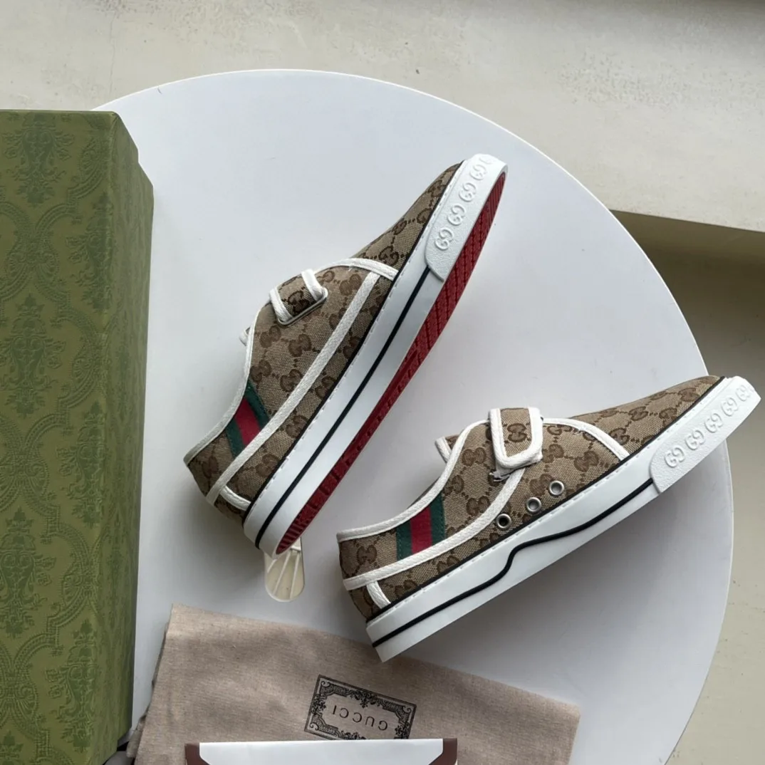 Gucci Women’s Tennis 1977 Sneaker Brown Red - Image 4