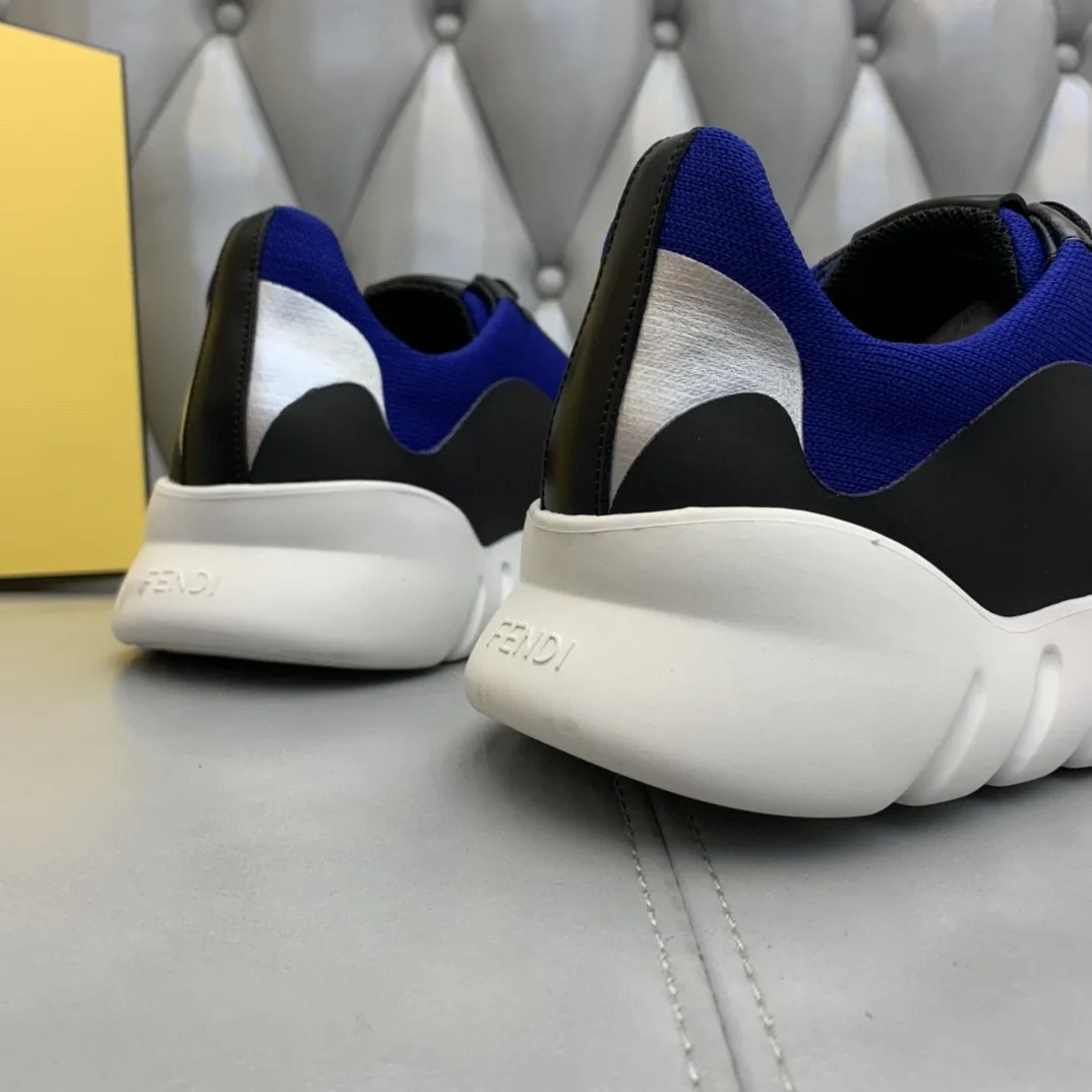 Fendi Force Low Tops Sneakers Blue/Grey - Image 2