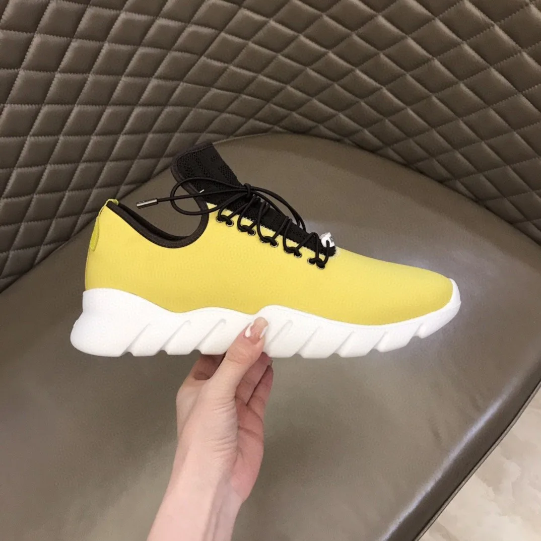 Fendi Force Low Tops Sneakers Light Yellow - Image 2