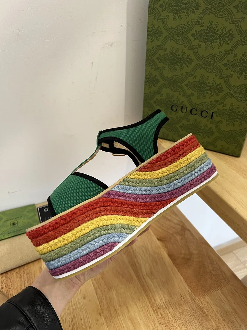 Alternative view of Gucci Women’s Platform Sandal Green