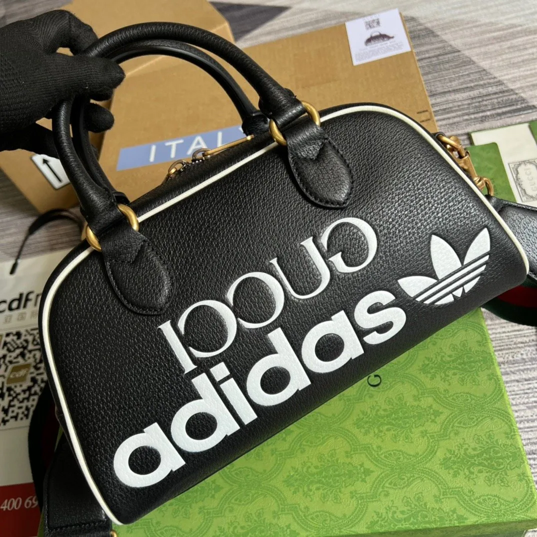 Gucci x Adidas Mini Duffle Bag Black - Image 7