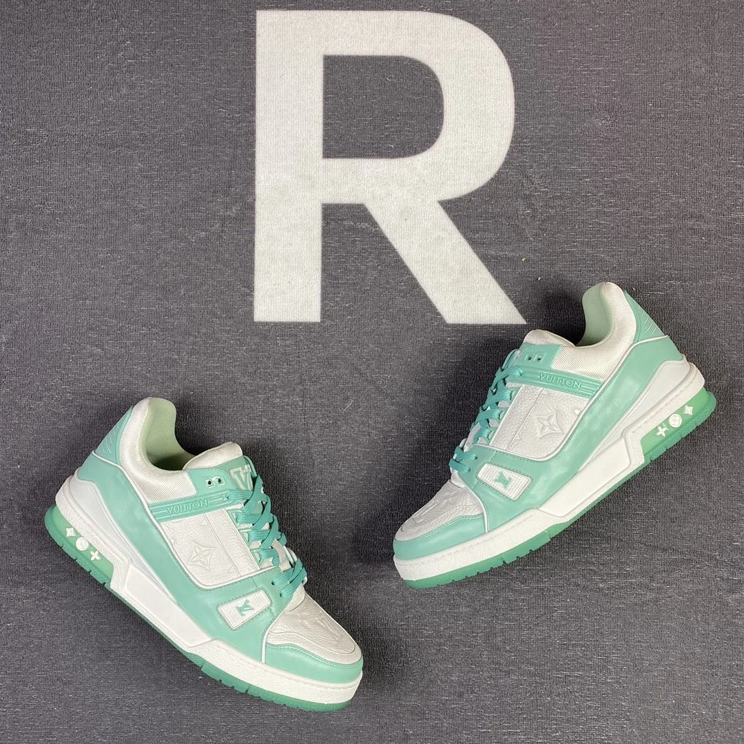 Louis Vuitton Trainer Sneaker Rubber Monogram Mint Virgil Abloh