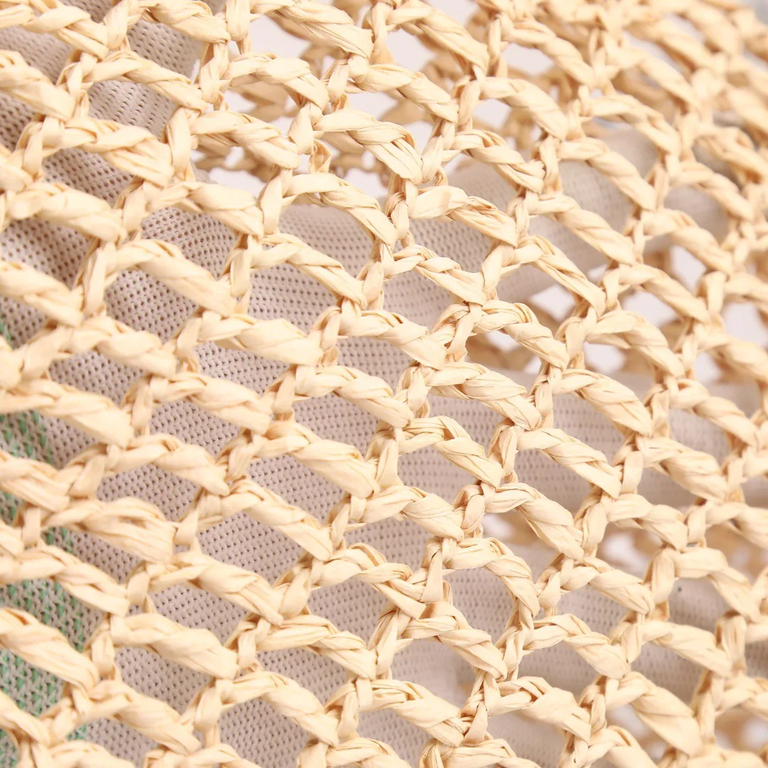 Raffia Tote Bag Beige 1BG424_2A2T_F0018_V_OOO 20 Inches / - Image 3